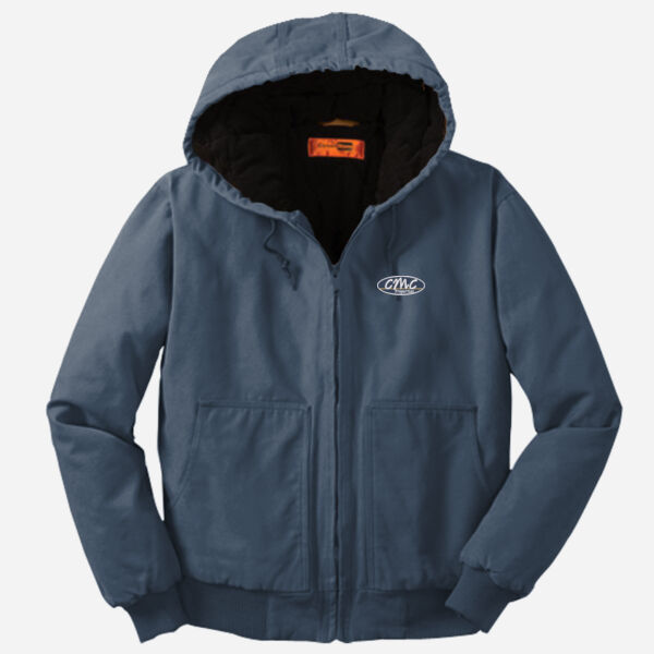 Washed Duck Cloth Insulated Hooded Work Jacket Thumbnail